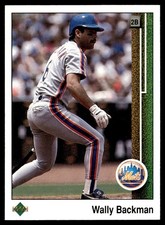 1989 Upper Deck Wally Backman New York Mets #188