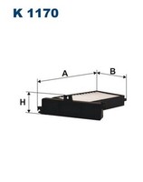 Filtron K 1170 Partikelfilter Innenraumluft Filter FüR Mitsubishi