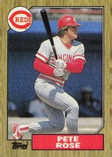 1987 Topps Baseball Card #200 Pete Rose Cincinnati Reds First Base-Manager