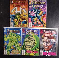 FANTASTIC FOUR #405 ~ #411 MARVEL COMICS LOTTO DI 5 1995 DOOM, BLACK BOLT VF-
