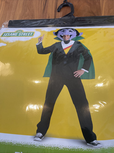 Sesame Street THE COUNT Adult Costume Halloween XL Extra Large Size 42-46 NEW ✨ - Picture 2 of 10