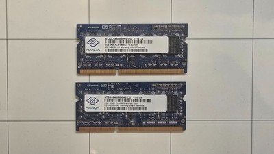 2× RAM Riegel   4 GB - je 2 GB DDR3 SO-DIMM 1333 MHz PC3-10600S