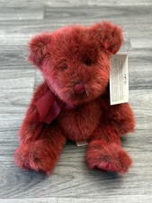 Russ Berrie Teddy Bear Red Plush LUV'UMS Stuffed Animal 9" Bears From The Past