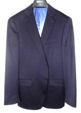 HART SCHAFFNER MARX Wool Blazer Sport Coat-40R New York Fit, very dark navy NICE