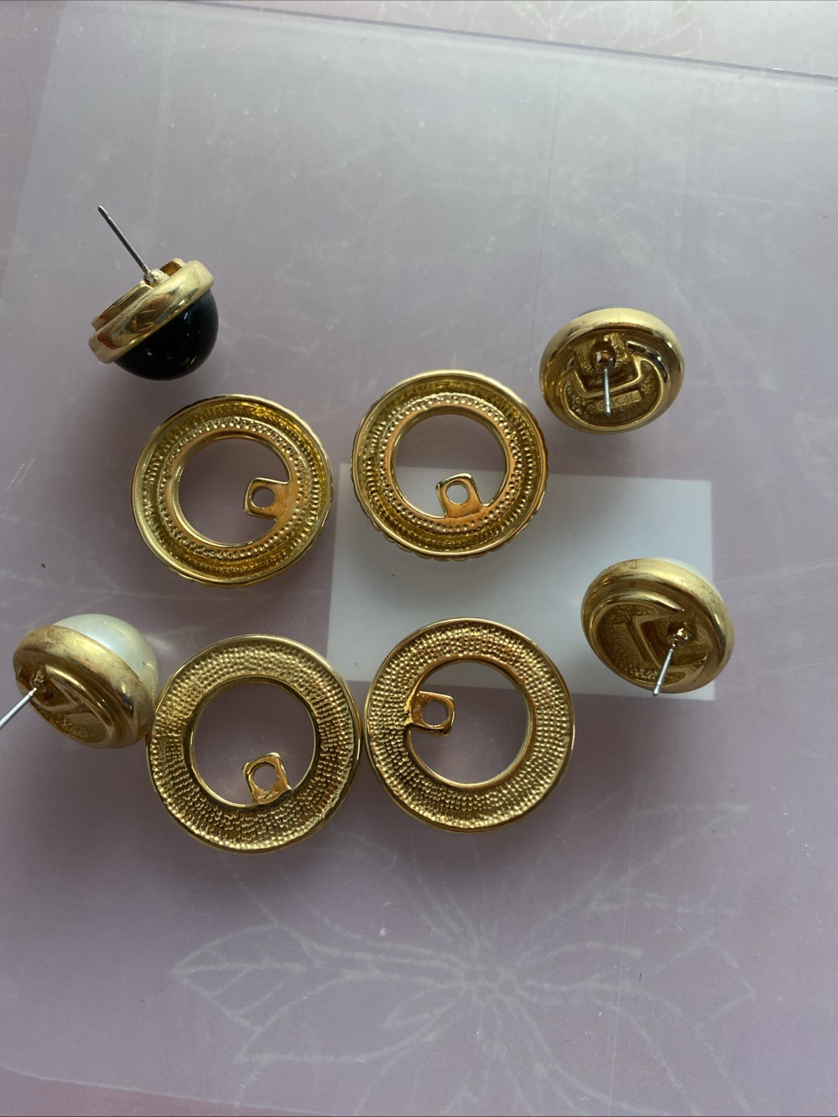 VTG Kenneth Jay Lane (KJL) Interchangeable Gold-T… - image 7