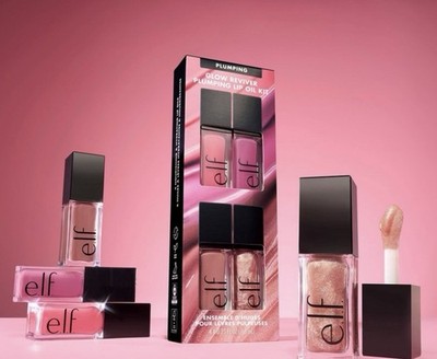 elf glow reviver Plumbing Lip Oil Gift Set 4pc 