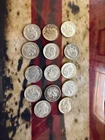 ( 14) .900 Silver  Roosevelt Dimes assorted dates 90% Silver