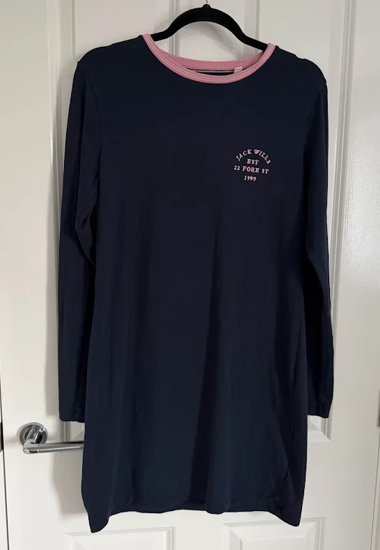 jack wills t shirt dress Jack Willis Plaid T Shirt Dress, Large