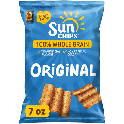 unChips 100% Whole Grain Original Snack Chips Bag, 7 oz 