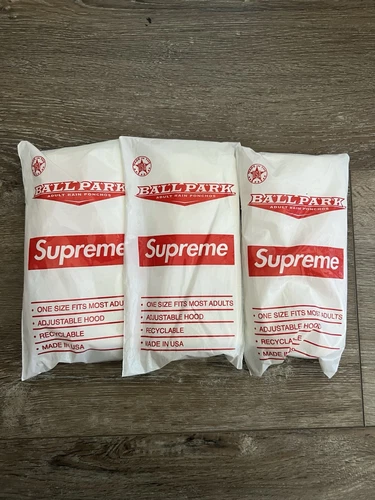 TROIS Supreme Ballpark Poncho Box Logo SS20 100% AUTHENTIQUE NEUF LIVRAISON GRATUITE
