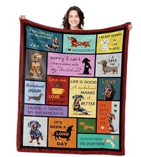 for Women, Dachshund Blanket 50" X 60", Weiner Dog 60X50inch Dachshund Gifts