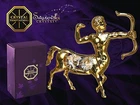 4198 Gold Sagittarius Swarovski Stones Crystal 24 Karat 10 cm