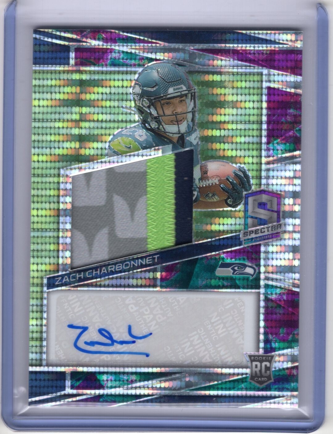 2023 Panini Spectra Rookie Patch Auto 241 ZACH CHARBONNET Celestial /75 RC