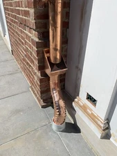 Gutter Strainer Copper 16 Oz 4”  Plain  Outlet 4” Downspout Leaf Guard