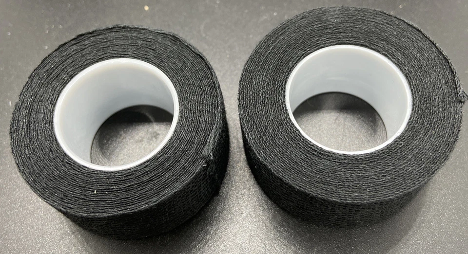 Cinta de manillar de tela Velox estilo vintage - Negra - 2 rollos Foto 2 de 3