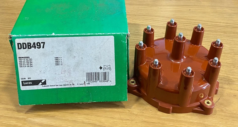 Lucas DDB497 Distributor Cap for Mercedes Benz S-Class W126 C126 1985- on - Image 2 of 4