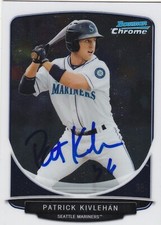 PATRICK KIVLEHAN SEATTLE MARINERS SIGNED CARD REDS ARIZONA DIAMONDBACKS PADRES
