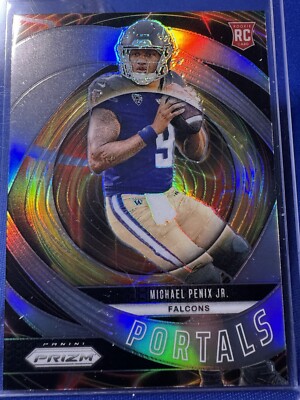 2024 Prizm Football Michael Penix Jr. Portals silver prizm rookie