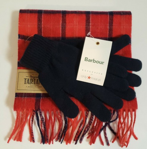 barbour scarf and glove gift box