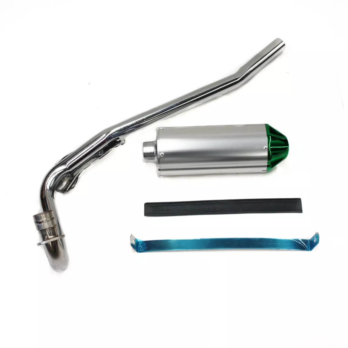 GREEN Exhaust Pipe Muffler System 90cc 110cc 125cc 140cc PIT PRO