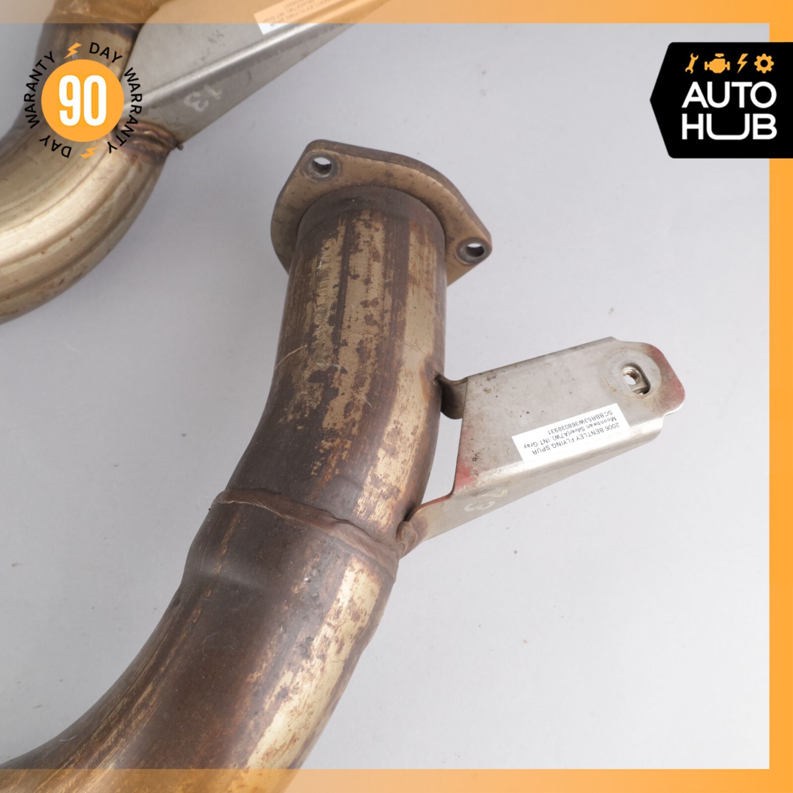 Bentley Continental Flying Spur 6.0L Exhaust Downpipe Left & Right Side Set 53k