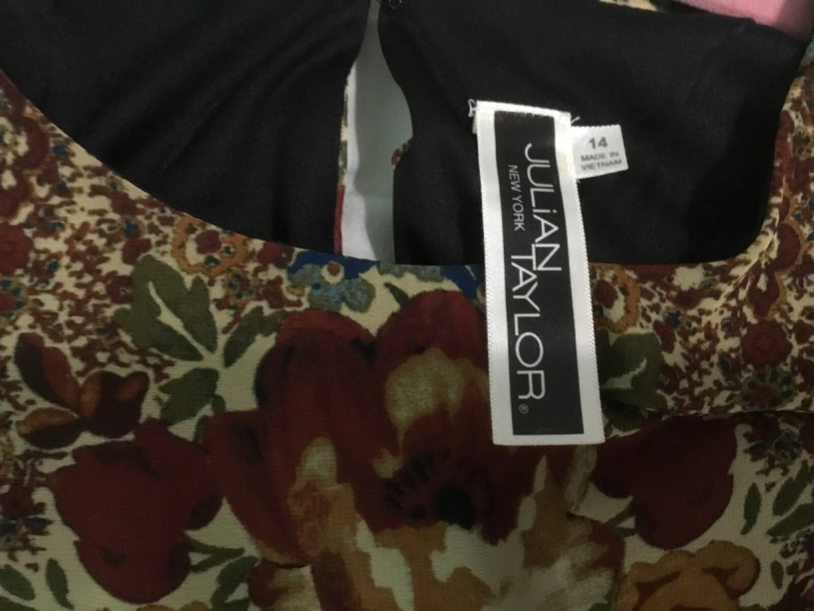 VETEMENTS Abito donna Julian Taylor Paisley senza maniche aderente e svasato taglia 14