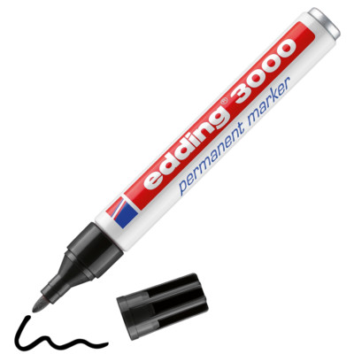Edding 3000, 300, 330, 400 Permanent Marker vers. Farben