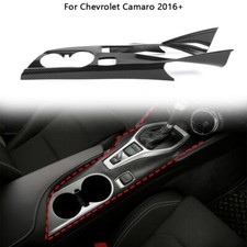 Carbon Fiber Gear Shift Cup Holder Panel Cover Trim For Chevrolet Camaro 2016 Carbon Fiber Gear Shift Cup Holder Panel Cover Trim For Chevrolet Camaro 2016