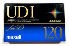 MAXELL UD I 120 vintage audio cassette blank tape sealed Made in Japan Type I v1