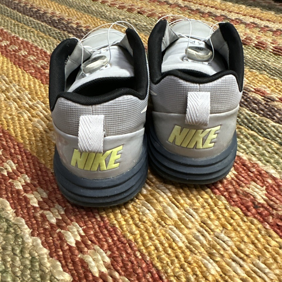 nike lunarlon golf shoes Size 10 Grey Spiked eBay