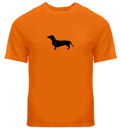 Dachshund Heart Dog Men Unisex Tee T-Shirt Graphic Gift Cute Doggy Sausage Puppy - Picture 9 of 30