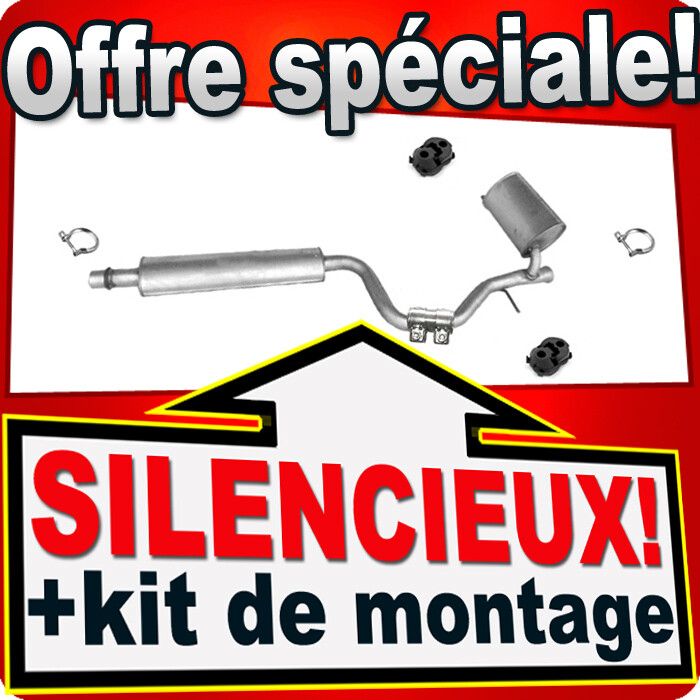 Silencieux intermédiaire Peugeot 607 3.0 atténuateur de bruit de pot d'échappement V6