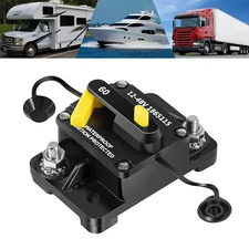 MKR-27 60 AMP Circuit Breaker 1865115 with 1/4" Studs & Insulator for Minn Kota