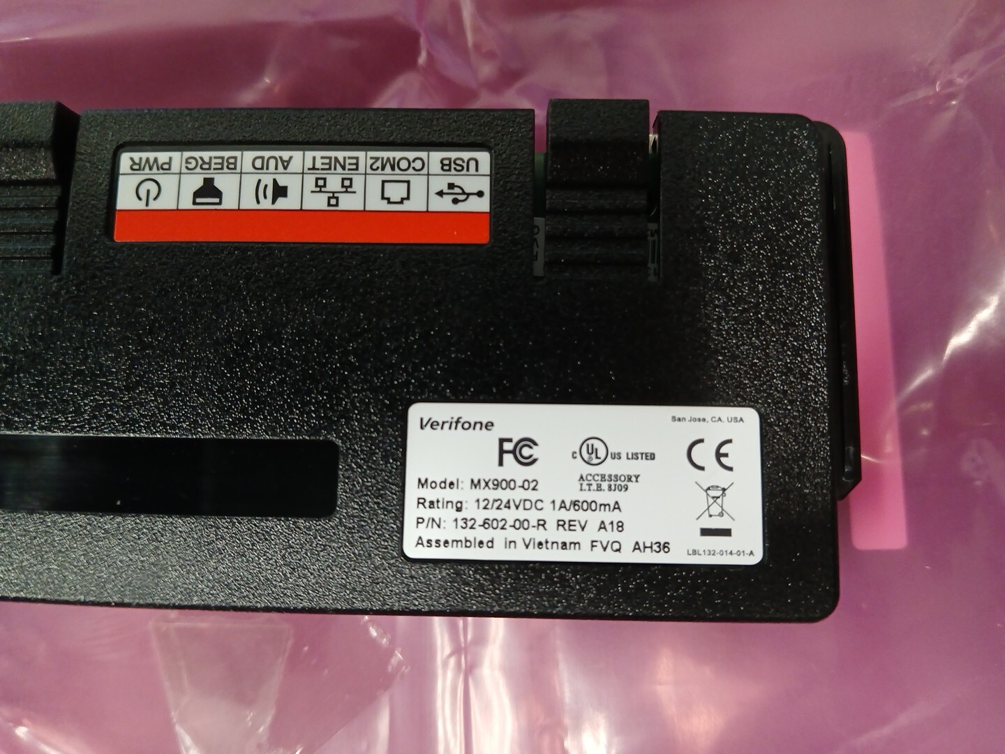 VERIFONE MX915 MX925 I/O BLOCK MODULE - 132-602-00-R