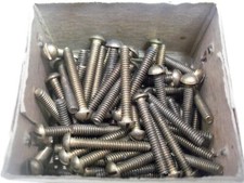12-24 x 2" Brass Slotted Round Head Machine Screw VINTAGE Made in USA Qty 15