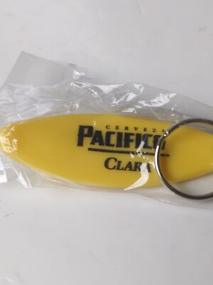 Pacifico Clara Cerveza Beer Surfboard Bottle Opener Keychain Key Ring Lot 2