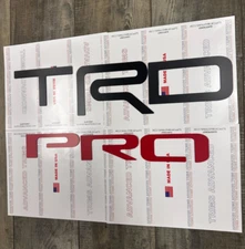 Matte BLACK / RED Tailgate Letters for TACOMA TRD Pro 2022-2025 NOT VINYL