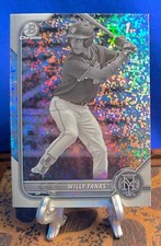 2022 Bowman Chrome Willy Fanas Black And White Mini Diamond Refractor #BCP-196