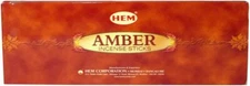 Hem Amber Incense Sticks 6Pk