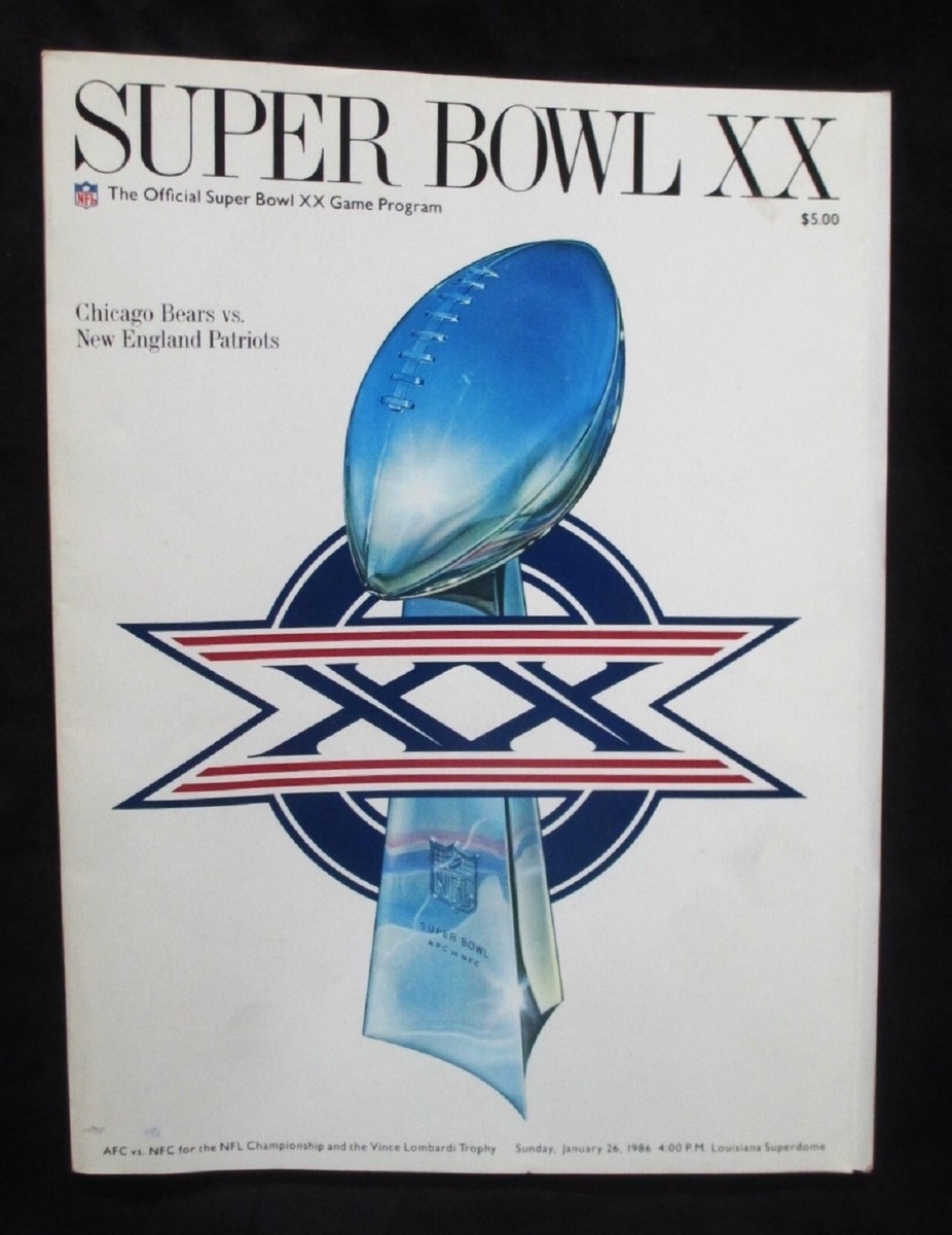 Bears What Channel Patriots Game Today Super Bowl 20 Official Game
