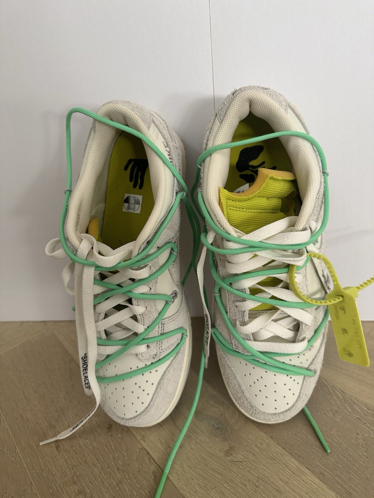OFF WHITE X NIKE Taglia 10 Nike Off White x Dunk Low lotto 14 di 50