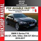 Bmw 5 Series F10 2010 2011 2012 2013 2014 2015 Service Repair Workshop Manual