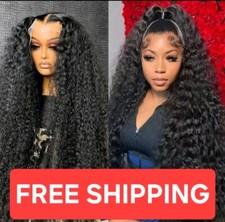 32 Inch Deep Wave Lace Front Wigs Human Hair Curly Wave 13x4 Lace Frontal Wigs