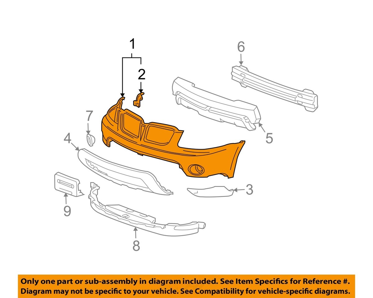 Pontiac GM OEM 06-09 Torrent-Bumper Cover 19120956 | eBay