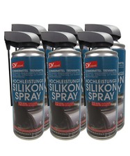HOCHLEISTUNGS SILIKONSPRAY 6x 450ml Gummipflege Trennmittel Schmiermittel 400ml