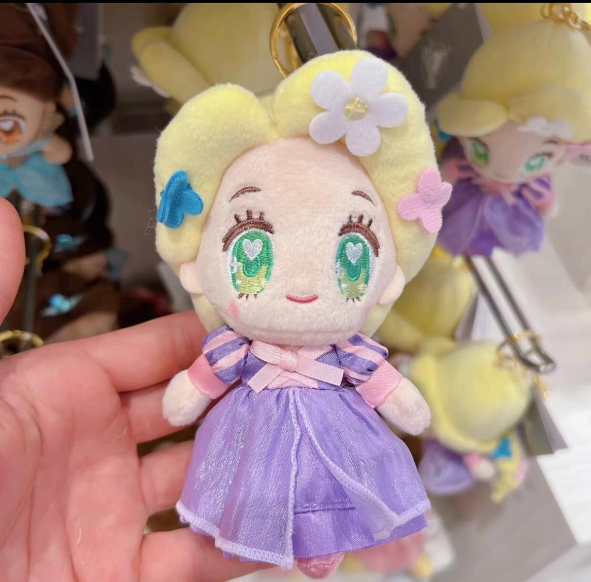 Japan Tokyo Disney Store Doll Plush Key Chain Tiny Tangled