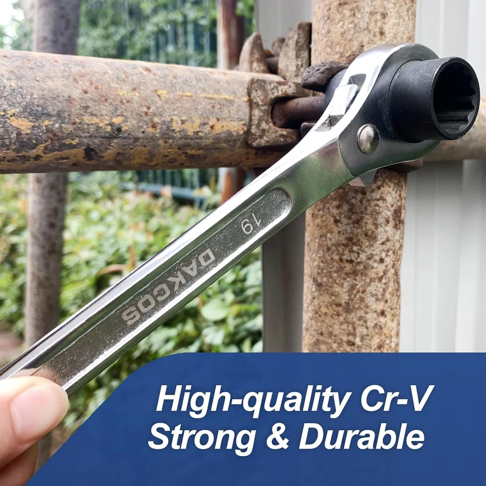 19Mm×22Mm or 3/4"×7/8" 12 Point Double Ended Socket Ratcheting Podger - Image 4 of 4