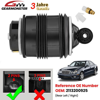 Luftfederung Luftfederbalg Für Mercedes E W211 S211 Hinten L/R 2113200925 2pin