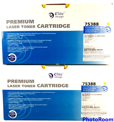 Premium Compatible Laser Toner Cartridges Yellow 75388 High Yield Dell 3110cn
