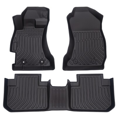Floor Mats Liner Carpets For 2014-2018 Subaru Forester TPE Rubber All Weather